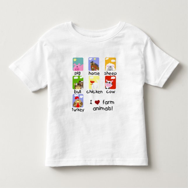 Farm Animals Tshirts and Gifts (Front)