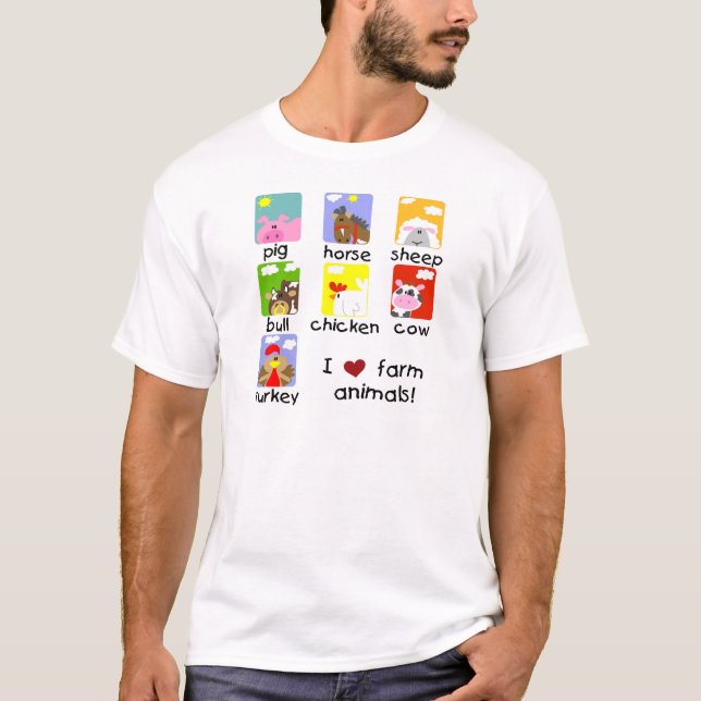 Farm Animals Tshirts and Gifts (Front)