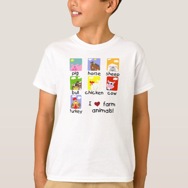 Farm Animals Tshirts and Gifts (Front)