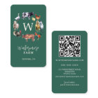 Farm animals watercolor farm business green