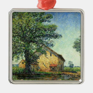 Farm at La Petite Mare in France (by Picabia) Metal Ornament