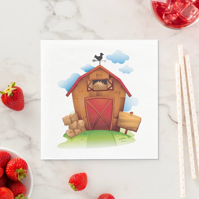Farm Barn Napkin (Creator Uploaded)
