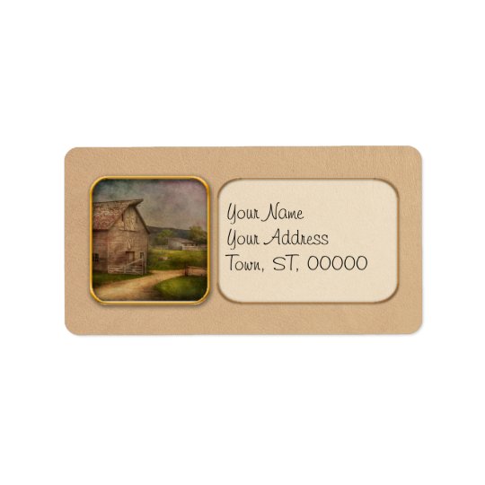 Farm - Barn - The old grey barn Address Label