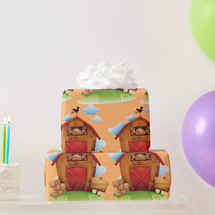 Farm Barn Wrapping Paper