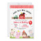 Farm Barnyard 1st Birthday Party Invitations Boy