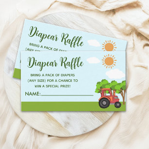 Farm Barnyard Baby Shower Enclosure Card