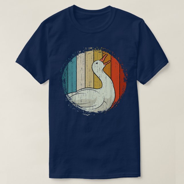Farm Bird Goose Lover Farmer Animal Retro Goose  T-Shirt (Design Front)