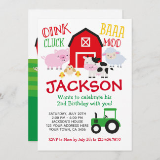 Farm Birthday Invitation