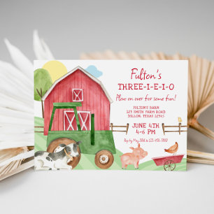 Farm Birthday Invitation