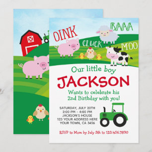 Farm Birthday Invitation