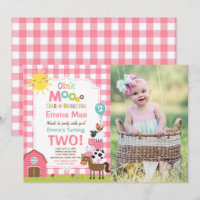 Farm Birthday Invitation Barnyard Birthday Party