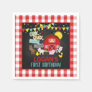 Farm Birthday Napkin