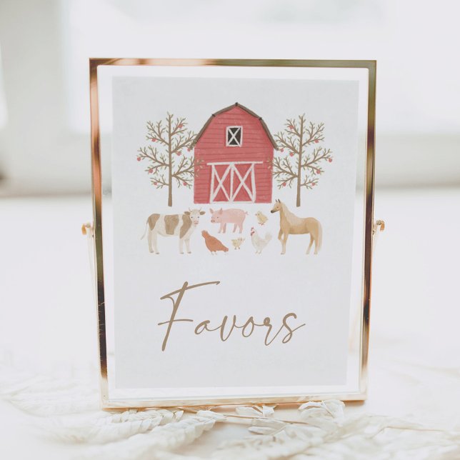 Farm Birthday Party Favours Sign (Creator Uploaded)