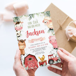 Farm Birthday Party Invitation
