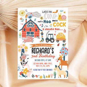 Farm Birthday Party Invitation
