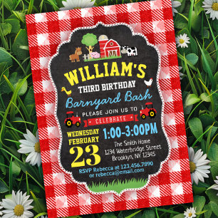 Farm Birthday Party Invitation