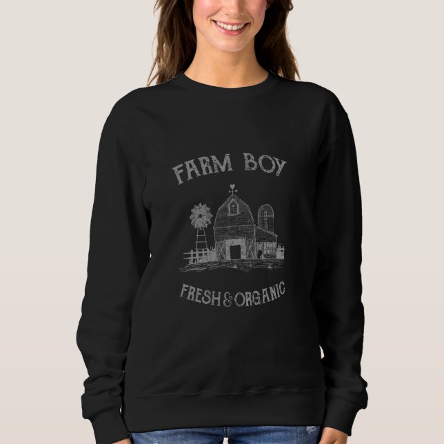 Farm Boy t-Shirt - Fresh and Organic Produce Sweatshirt (Front)