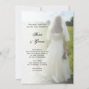 Farm Bride Wedding Invitation