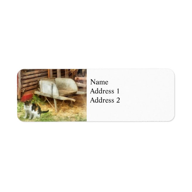 Farm Cat Return Address Label (Front)