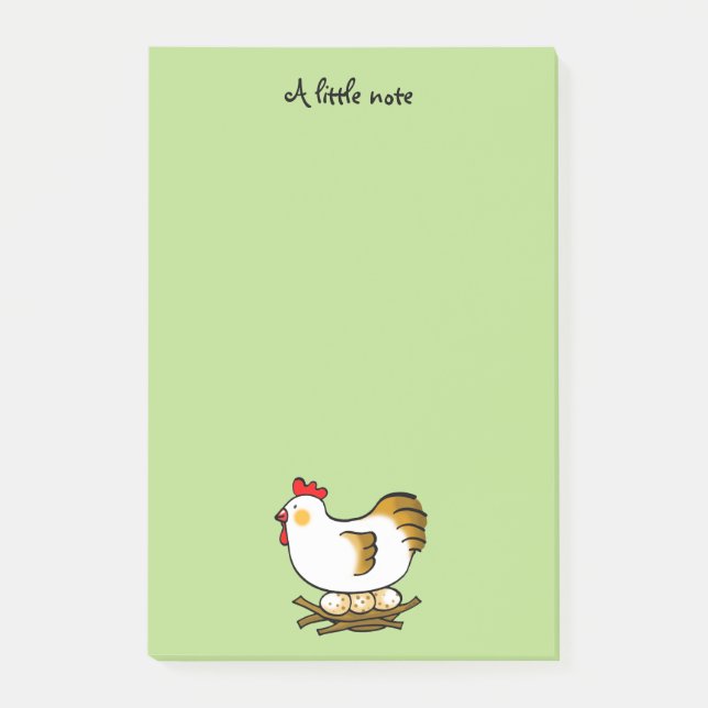 farm chicken and eggs post-it notes (Front)