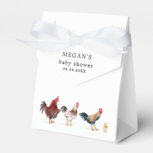 Farm Chicken Baby Shower Favour Box