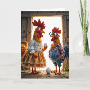 Farm Chicken Birthday Humour Card