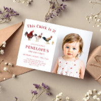 Farm Chicken This Chick Birthday Party Photo