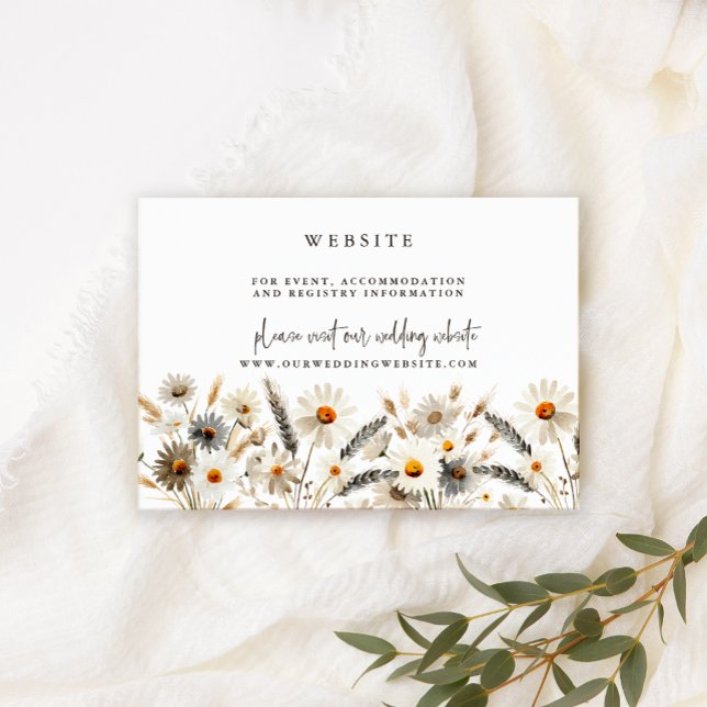 Farm Chicken Wedding Website Enclosure Card (Creator Uploaded)