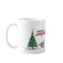 Farm Christmas Chicken Mug