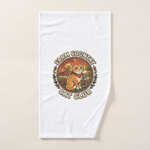 Farm Country Cat Cat Lover Gift - Farm Country Cat Hand Towel