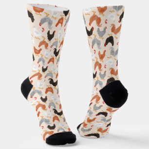 Farm Country Chickens Socks