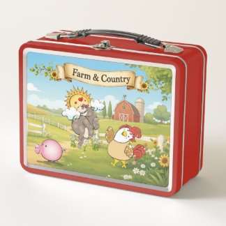 Farm & Country Lunchbox – Cute Farm Animal School
