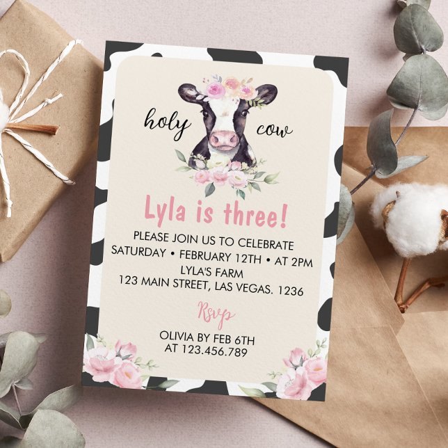 Farm Cow Birthday Invitation (Creator Uploaded)