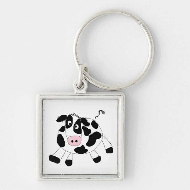 Farm Cow Key Ring (Front)