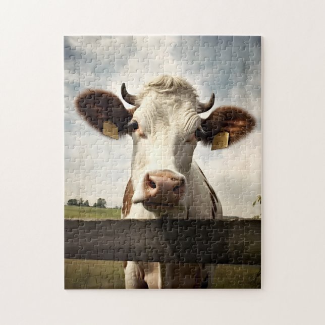 Farm Cow Puzzle (Vertical)