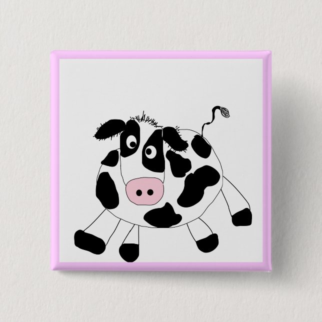 Farm Cow Tshirts and Gifts 15 Cm Square Badge (Front)