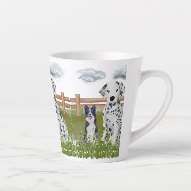 Farm Dog Duo Mug – Rustic Animal Art (Right)