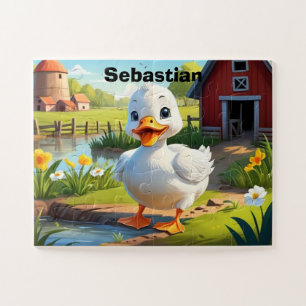 Farm Duck Personalised Jigsaw Puzzle