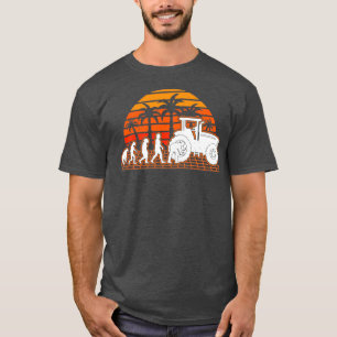 Farm Equipment Mechanic Evolution Sunset Tractor  T-Shirt