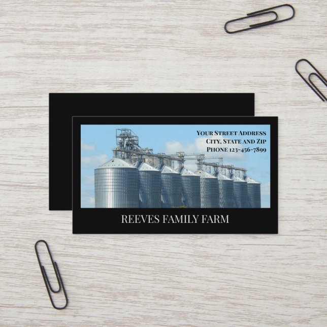 Farm Farmer Agricultural Business Cards (Front/Back In Situ)