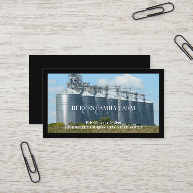Farm Farmer Agricultural Business Cards (Front/Back In Situ)