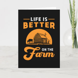 Farm Farmer Agriculture Chicken Farming Funny Gift Card