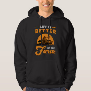Farm Farmer Agriculture Chicken Farming Funny Gift Hoodie