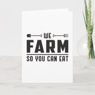 Farm Farmer Agriculture Farming Chicken Gift Idea Card