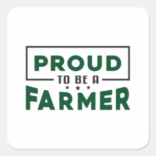 Farm Farmer Agriculture Farming Chicken Gift Idea Square Sticker