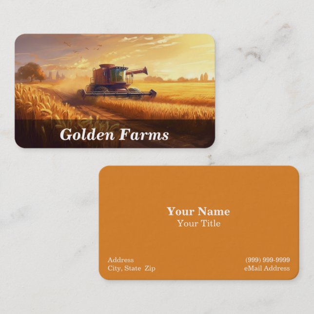 Farm / Farming / Agriculture Business Card (Front/Back)