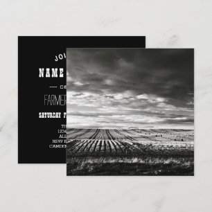 farm fields invitation