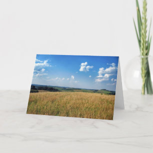 Farm Fields View Card