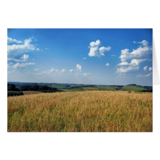 Farm Fields View Card