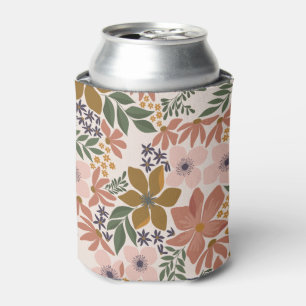 Farm Floral Can Cooler